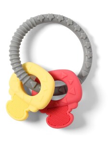 Jucării pentru dinți ORTHO 486 BabyOno, gri, galben, roșu