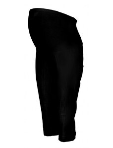 Be MaaMaa Maternitate 3/4 pantaloni cu banda elastica in talie - negru