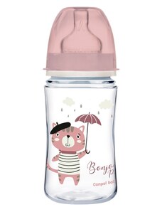 Sticla anticolica Canpol Babies Uşor start - Hello, 240 ml
