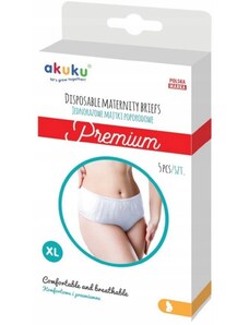 Akuku Chiloți postpartum de unică folosință premium - 5ks in pachet, mărimea. XL