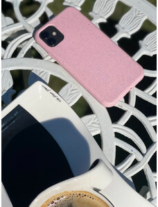 Natural Husa biodegradabila iPhone 11, roz pudra