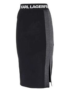 KARL LAGERFELD Fusta Lightweight Fine Knit Skirt 221W1325 999 black