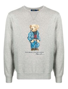 Hoodie Polo Ralph Lauren Polo Bear Fleece Sweatshirt 710853308001 grey