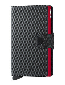 SECRID Portofel Miniwallet Cubic Black-Red MCu-Black-Red