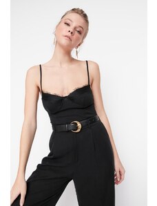 Trendyol Black Knitted Lace Bodysuit