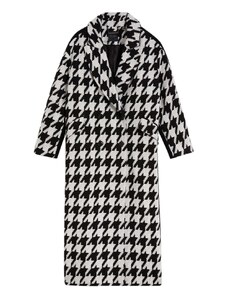 TED BAKER Palton Cabot Flood Length Crombie Coat In Graphic Check 264205 black