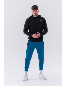 NEBBIA Pull-over Hoodie with a Pouch Pocket BLACK