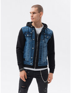Ombre Clothing Jachetă pentru bărbati // C322 - jeans/black