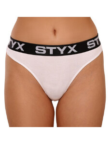 Tanga damă Styx elastic sport albi (IT1061) S