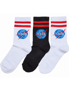 Şosete // Mister Tee / NASA Insignia Socks Kids 3-Pack white/black