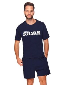 DN Nightwear Pijama pentru bărbați Shark albastru închis