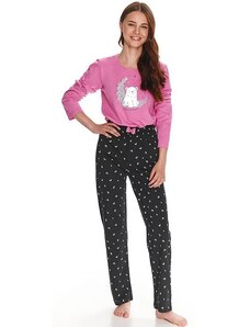Taro Pijamale fete Suzan roz cu ursuleț