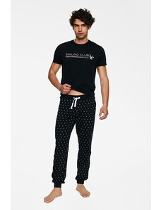 Henderson Pijamale bărbați Pirate negru