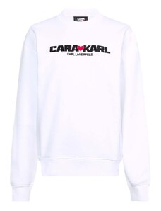 KARL LAGERFELD Hanorac Klxcd Unisex Logo Sweatshirt 226W1860 100 white