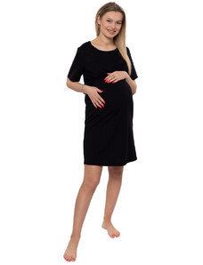 Be MaaMaa Femeie însărcinată/ care alăptează cămașă de noapte Luna, negru