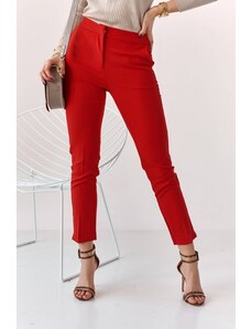 FASARDI Elegant trousers with red pleated