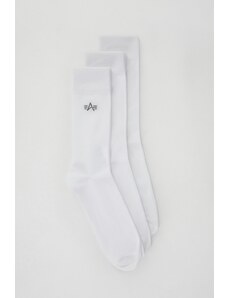 Alpha Industries Basic Socks 3 Pack white