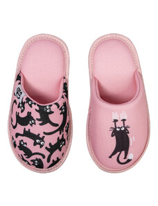Papuci de casă veseli pentru copii Dedoles Pisicuțe roz (D-K-F-KS-C-T-079) 30/31
