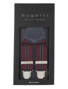 Bretele bărbați Bugatti, 120 cm, 6730, bordo