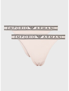 Set 2 perechi de chiloți tanga Emporio Armani Underwear