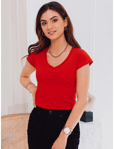 EDOTI Tricou pentru femei cu mânecă scurtă // SLR002 - red