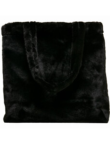 Sac // Urban Classics / Fake Fur Tote Bag black