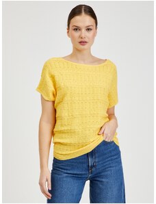 Yellow Ladies Short Sleeve Sweater ORSAY - Women