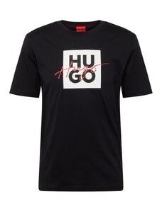 HUGO Red Tricou 'Dalpaca' roșu / negru / alb