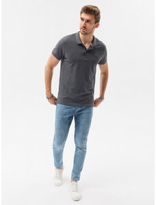 Ombre Clothing Tricou pentru bărbati cu mânecă scurtă // S1374 - dark grey