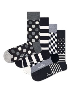 Happy Socks Șosete gri / negru / alb