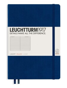 LEUCHTTURM1917 Carnet mediu LEUCHTTURM1917 Medium Hardcover Notebook - A5, copertă tare, liniat, 251 pagini