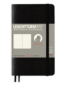 LEUCHTTURM1917 Carnet de buzunar LEUCHTTURM1917 Pocket Hardcover Notebook - A6, copertă moale, punctat, 123 pagini