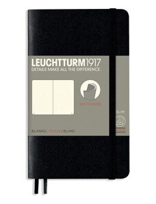 LEUCHTTURM1917 Carnet de buzunar LEUCHTTURM1917 Pocket Hardcover Notebook - A6, copertă moale, neliniat, 123 pagini
