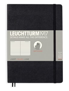LEUCHTTURM1917 Carnet mediu LEUCHTTURM1917 Medium Softcover Notebook - A5, copertă moale, liniat, 123 pagini