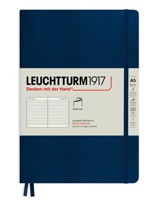 LEUCHTTURM1917 Carnet mediu LEUCHTTURM1917 Medium Softcover Notebook - A5, copertă moale, liniat, 123 pagini
