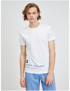 Tricou alb pentru bărbați Tommy Hilfiger - bărbați