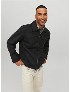 Black Men's Jack & Jones Johnson Wool Shirt Jacket - Men