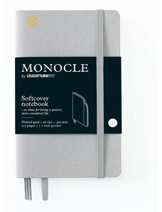 LEUCHTTURM1917 Carnet de buzunar MONOCLE by LEUCHTTURM1917 Pocket Softcover Notebook - A6, copertă moale, punctat, 117 pagini