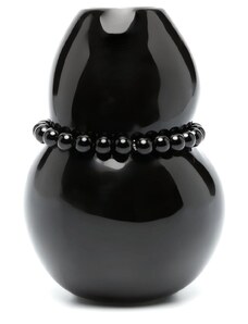 Completedworks beaded-detail ceramic vase - Black