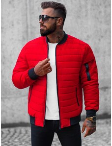 Jachetă bărbați roșie OZONEE JS/MY02Z