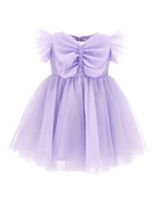 MONNALISA Maxi Butterfly Silk-touch Tulle Dress