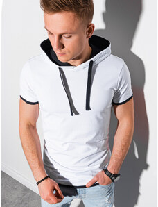 Ombre Clothing Tricou pentru bărbati cu mânecă scurtă // S1376 - V1 white