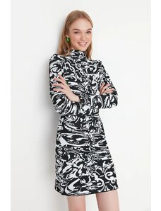 Trendyol Black Stand-Up Collar guler model pulover rochie