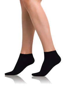 Bellinda Women's Ankle Socks BAMBUS AIR LADIES IN-SHOE SOCKS - Short Women's Bamboo Socks - Black