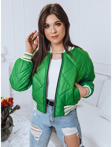Jachetă pentru femei BOMBER verde Dstreet