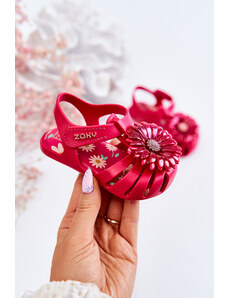 Kesi Kids sandals with Velcro fragrant ZAXY JJ385030 Dark pink