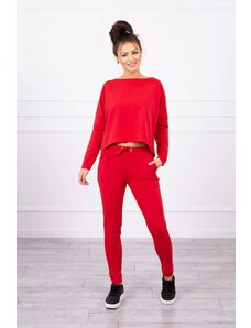 Kesi Set cu bluza supradimensionată roșie