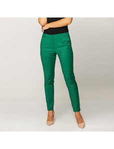 Willsoor Pantaloni formali verde închis pentru femei 14779