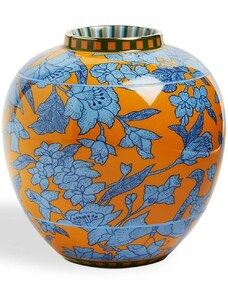 La DoubleJ Lilium Zafferano-print tea jar - Orange