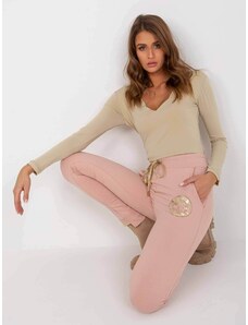 Fashionhunters Dusty pink sweatpants by Myrtle